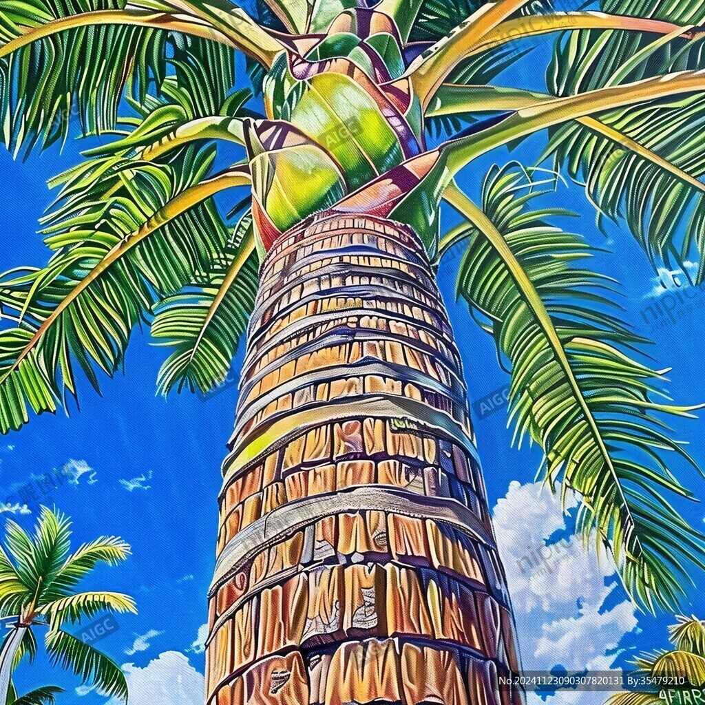 椰树3d画