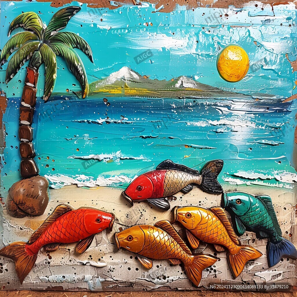 海洋主题立体画