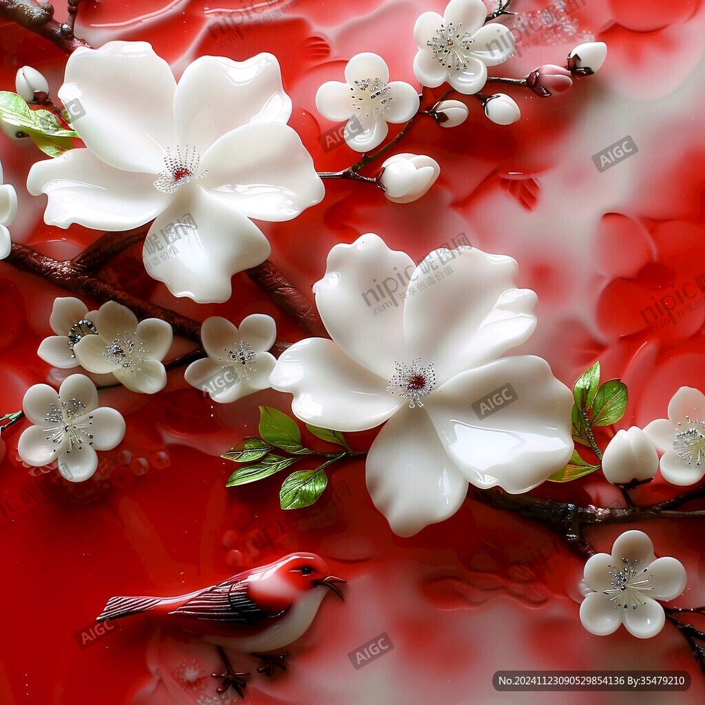 3d立体梅花底纹