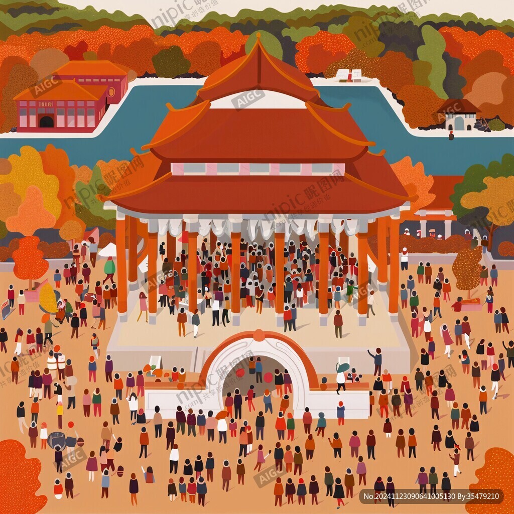 大礼堂插画