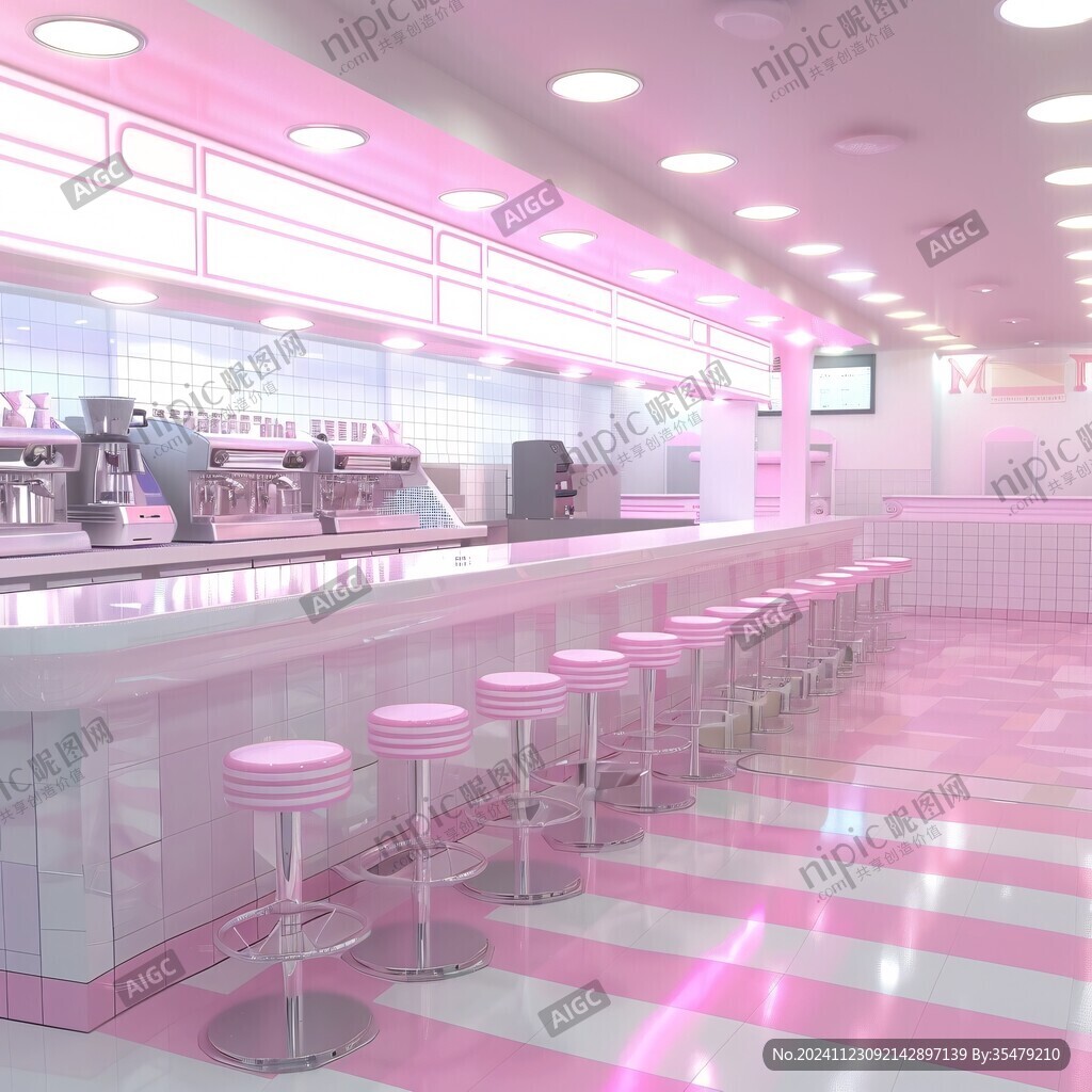 粉红色奶茶店
