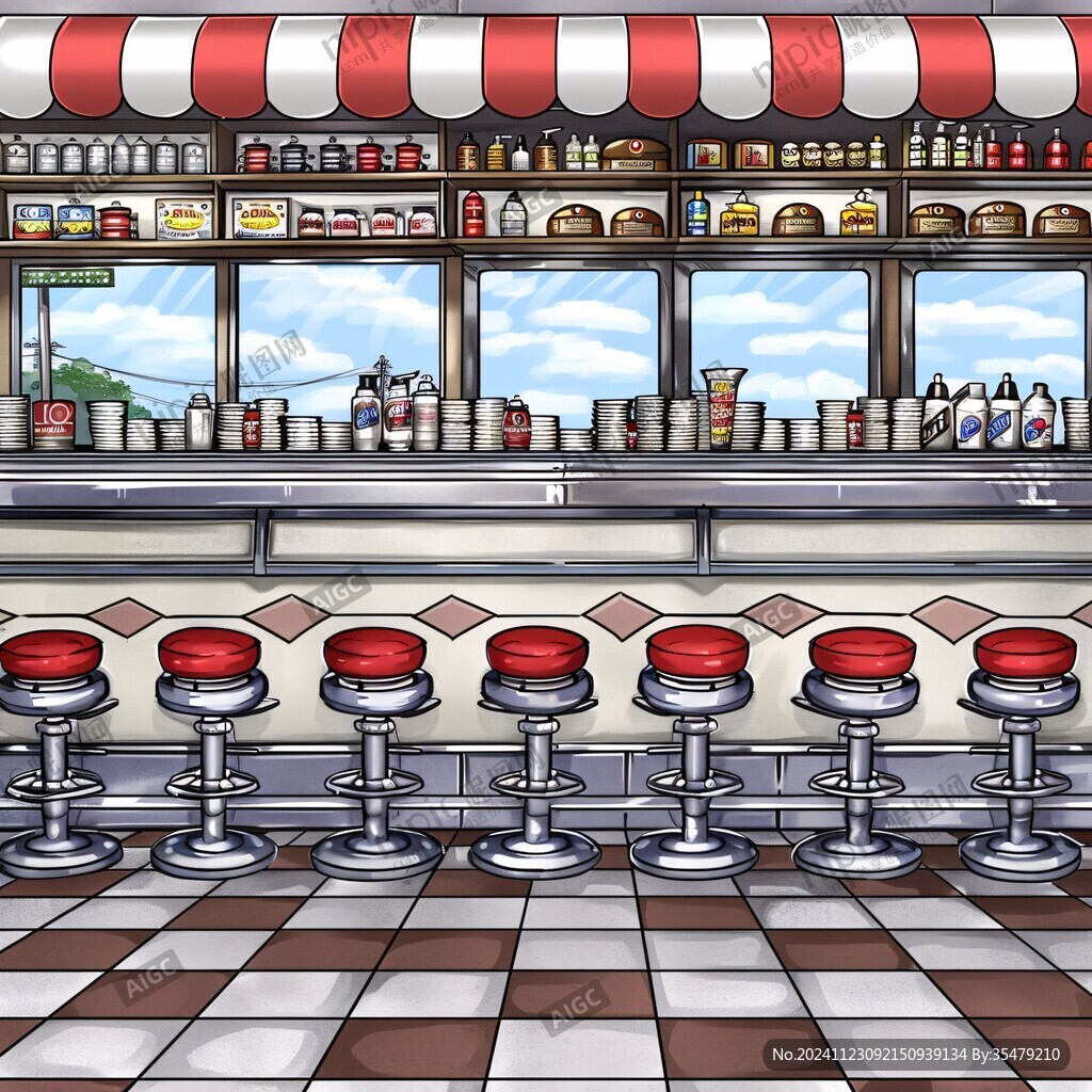 动漫餐厅卡通餐厅