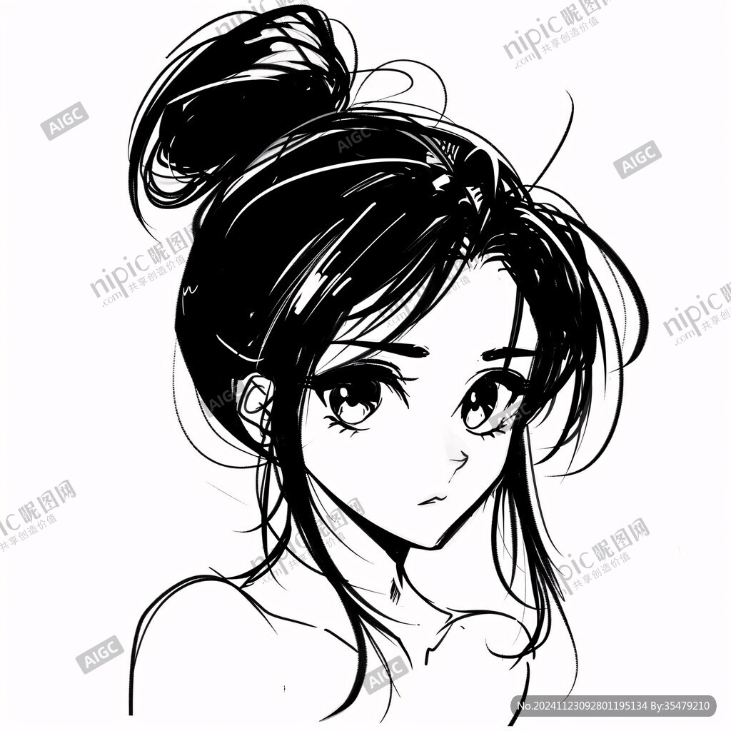 线稿头像