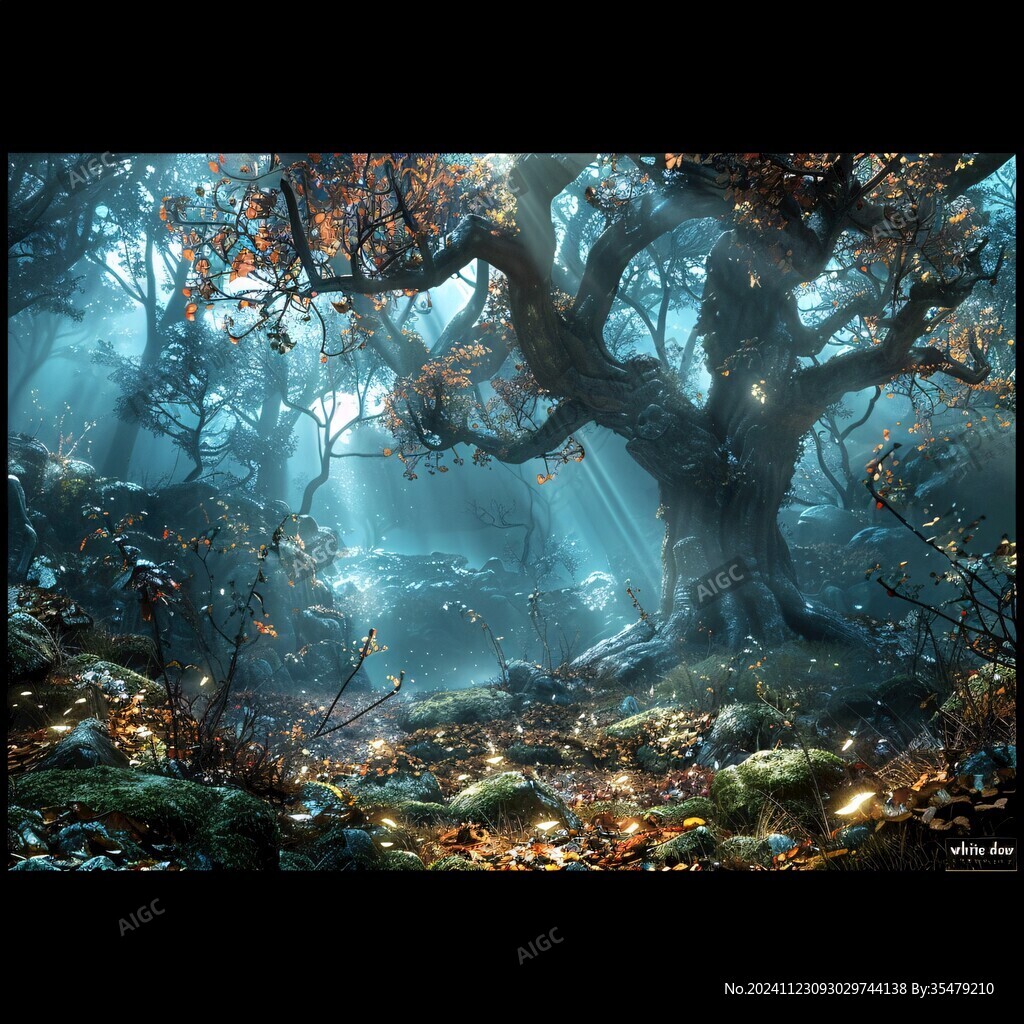 梦幻森林立体画