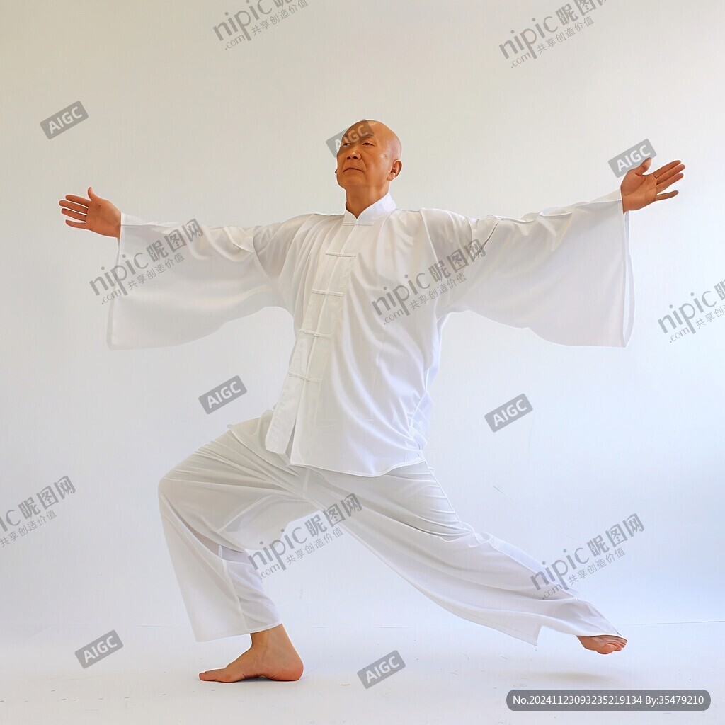 太极衣服太极白色衣服