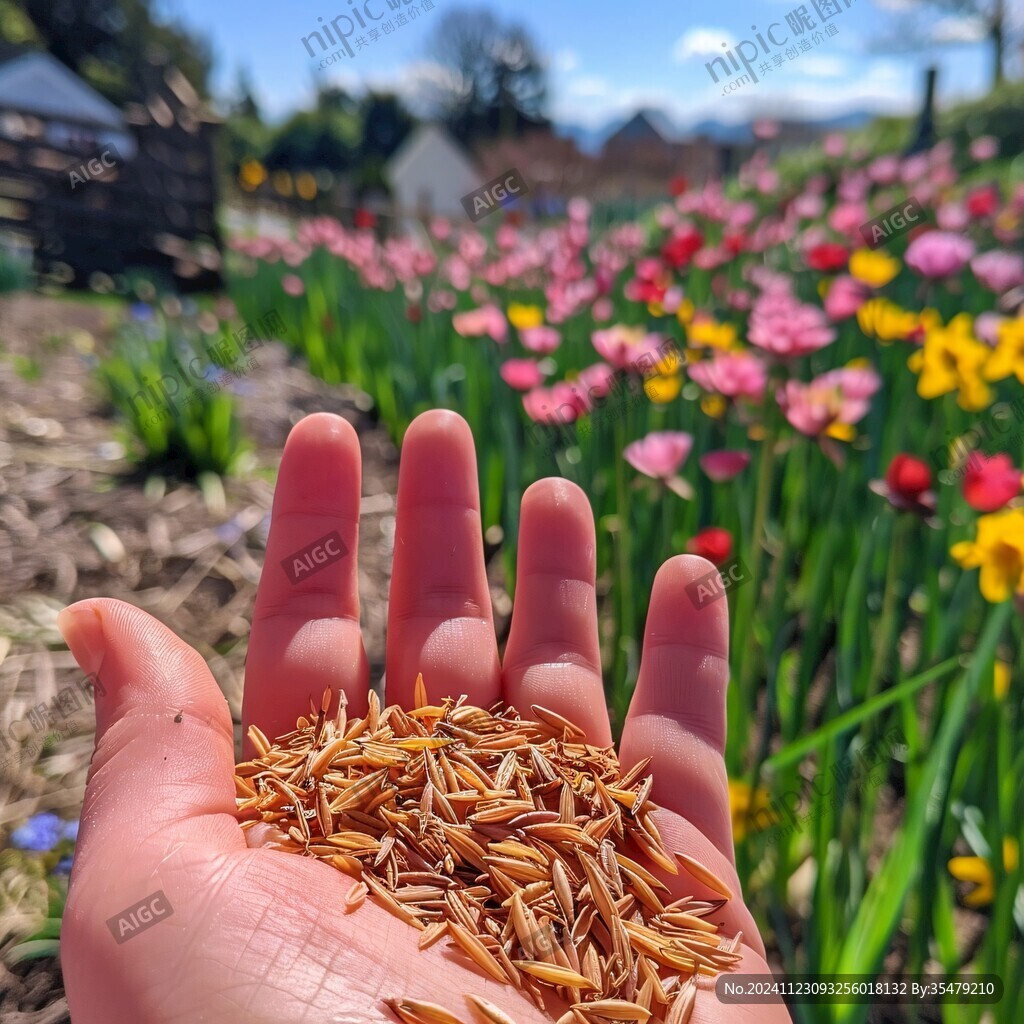 摘红花