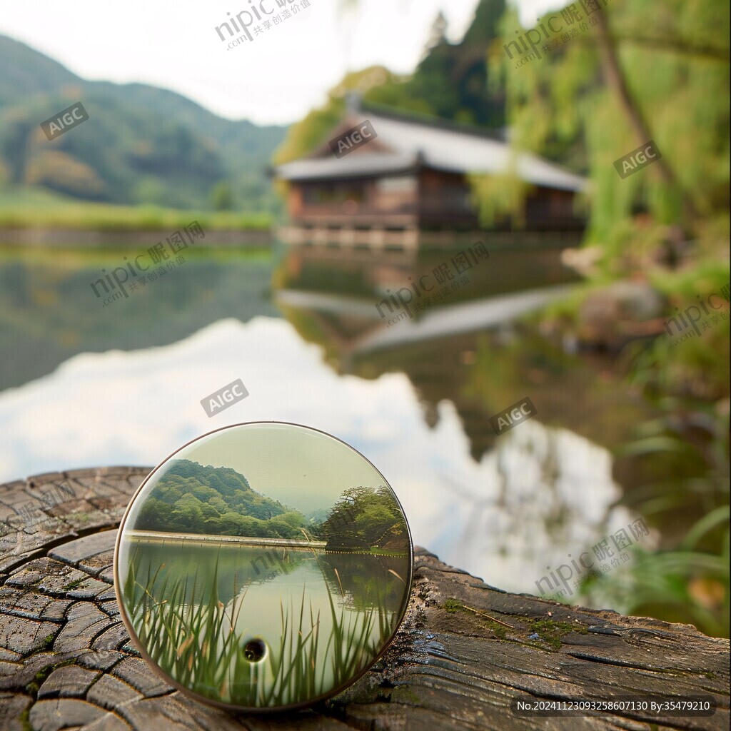 圆镜中的小景
