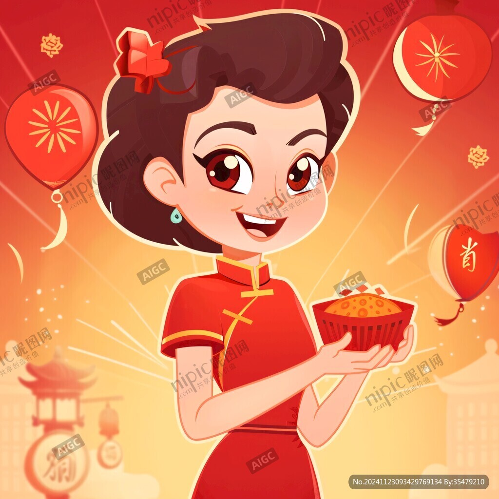 送汤圆的女孩