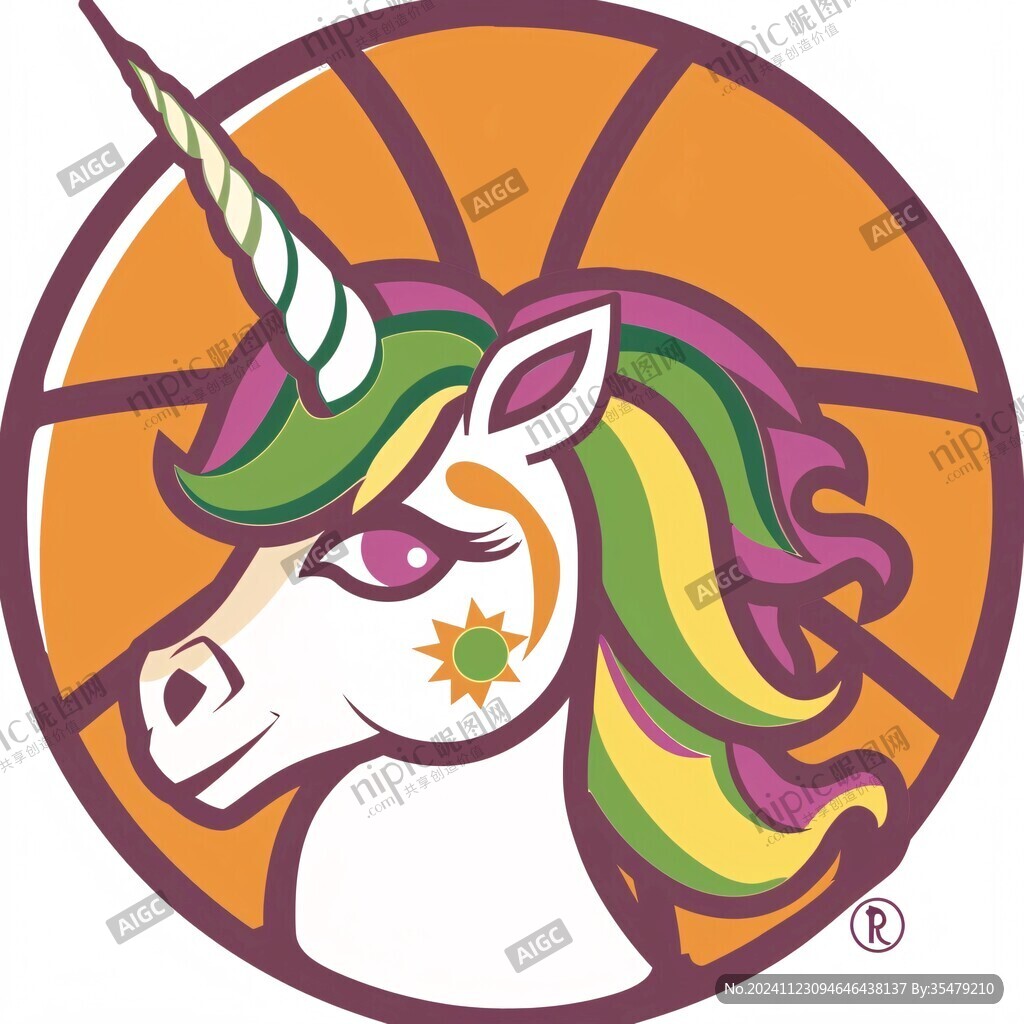 独角兽设计logo