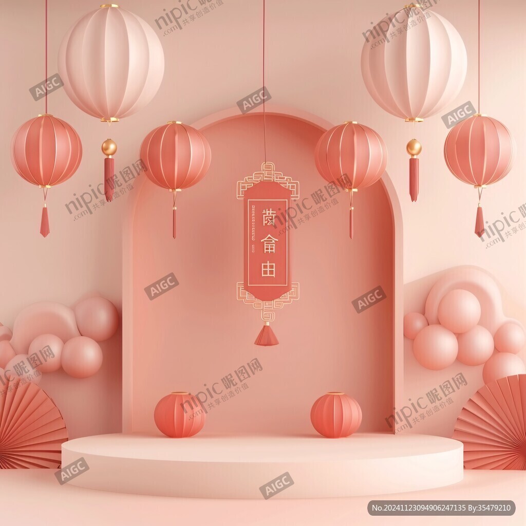 元宵节拍框堆头小景