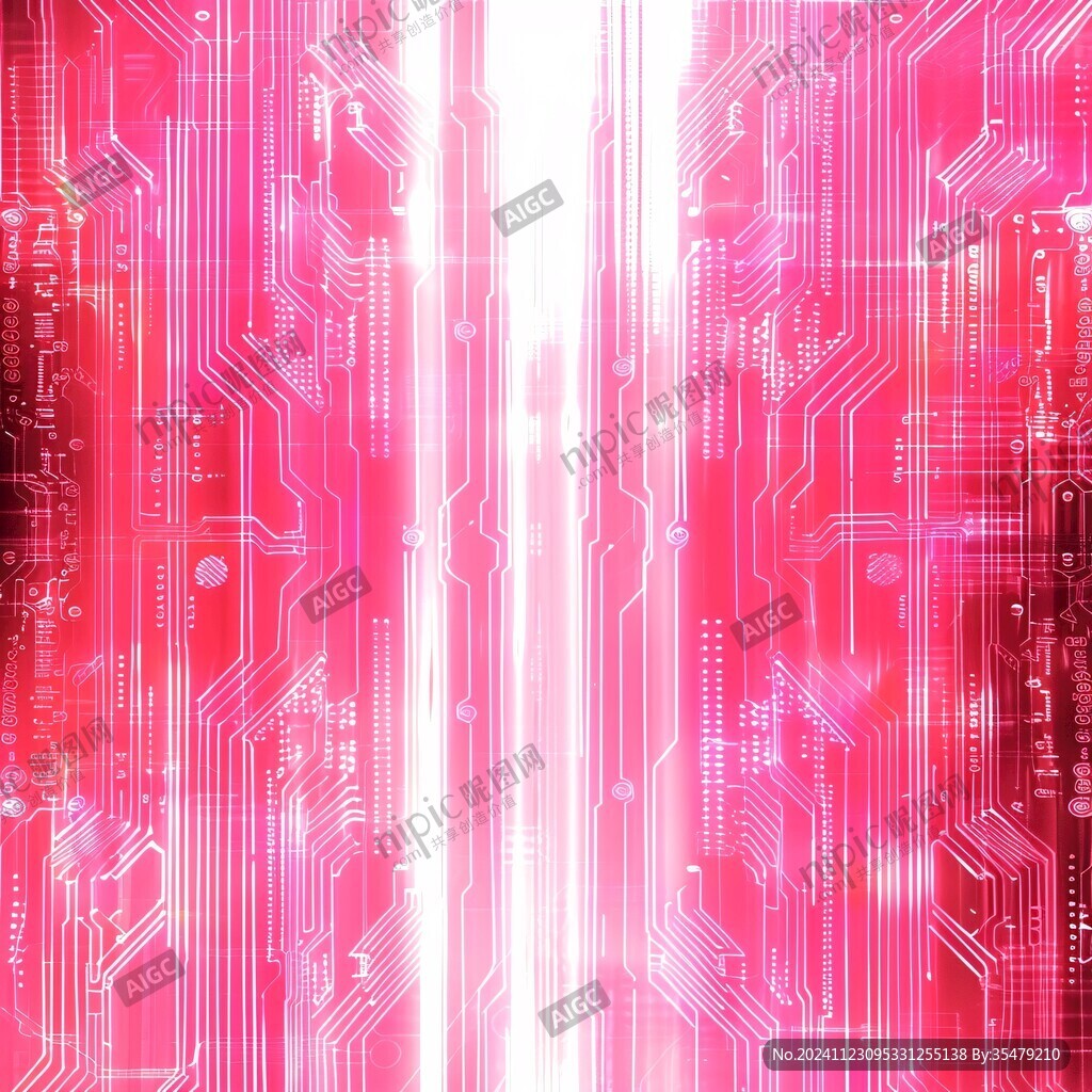 红色科技渐变背景数码