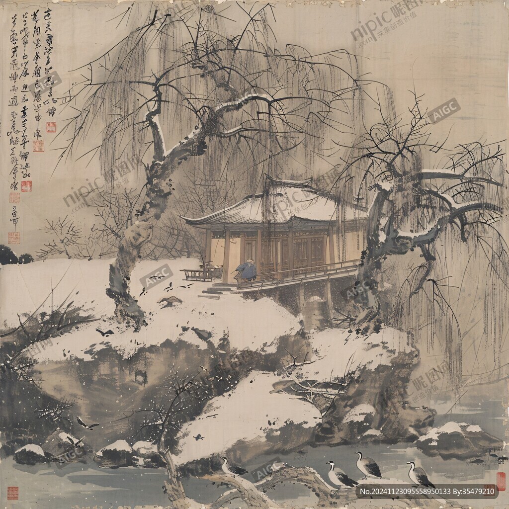 雪夜访戴图