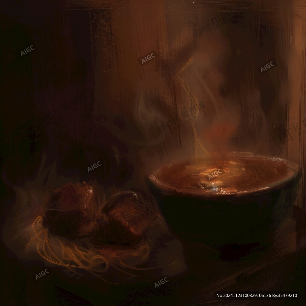 茄汁面意境画
