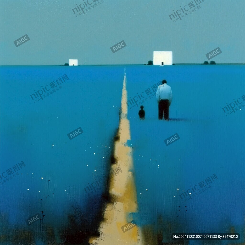 孤独感插画