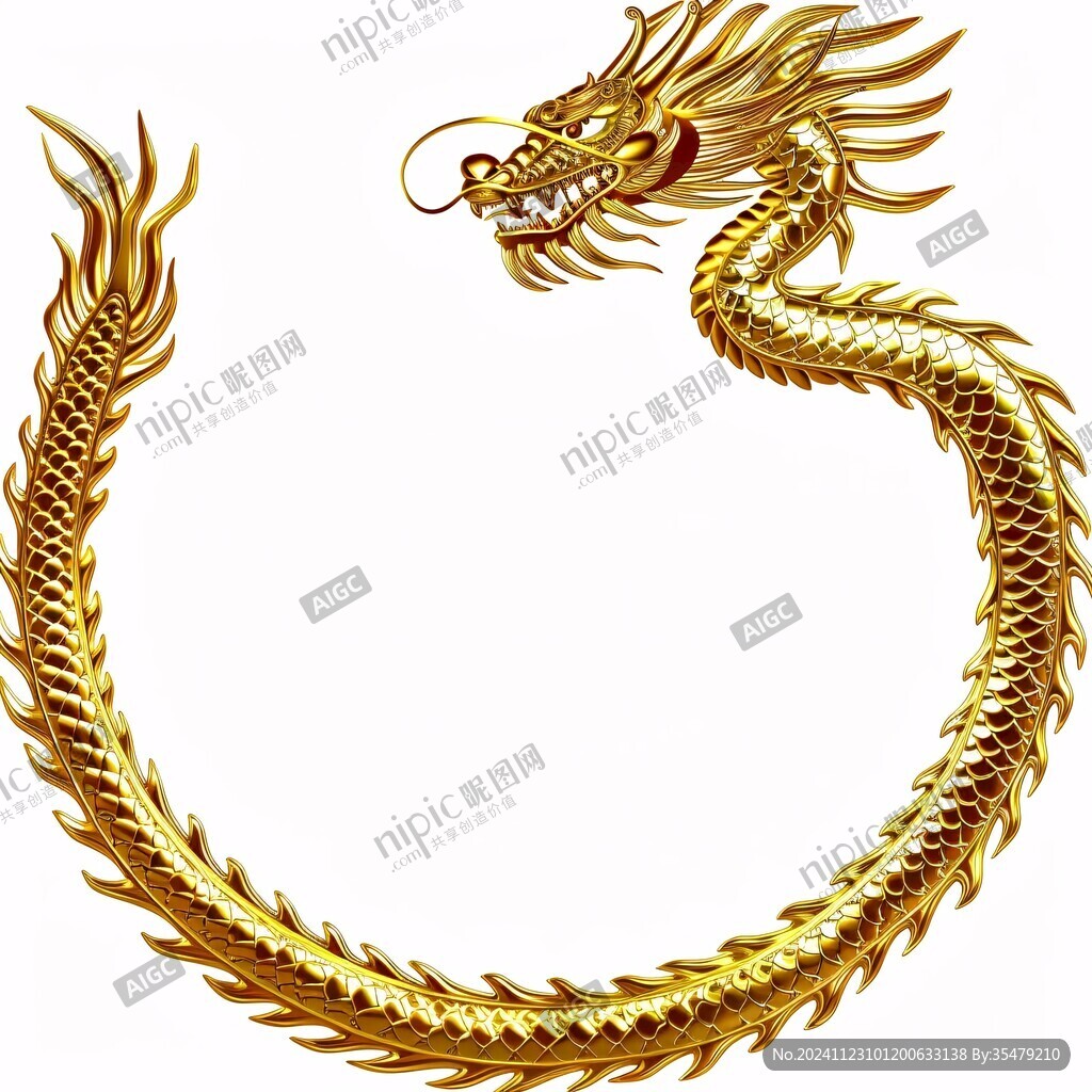 金色龙纹金龙苍龙青龙