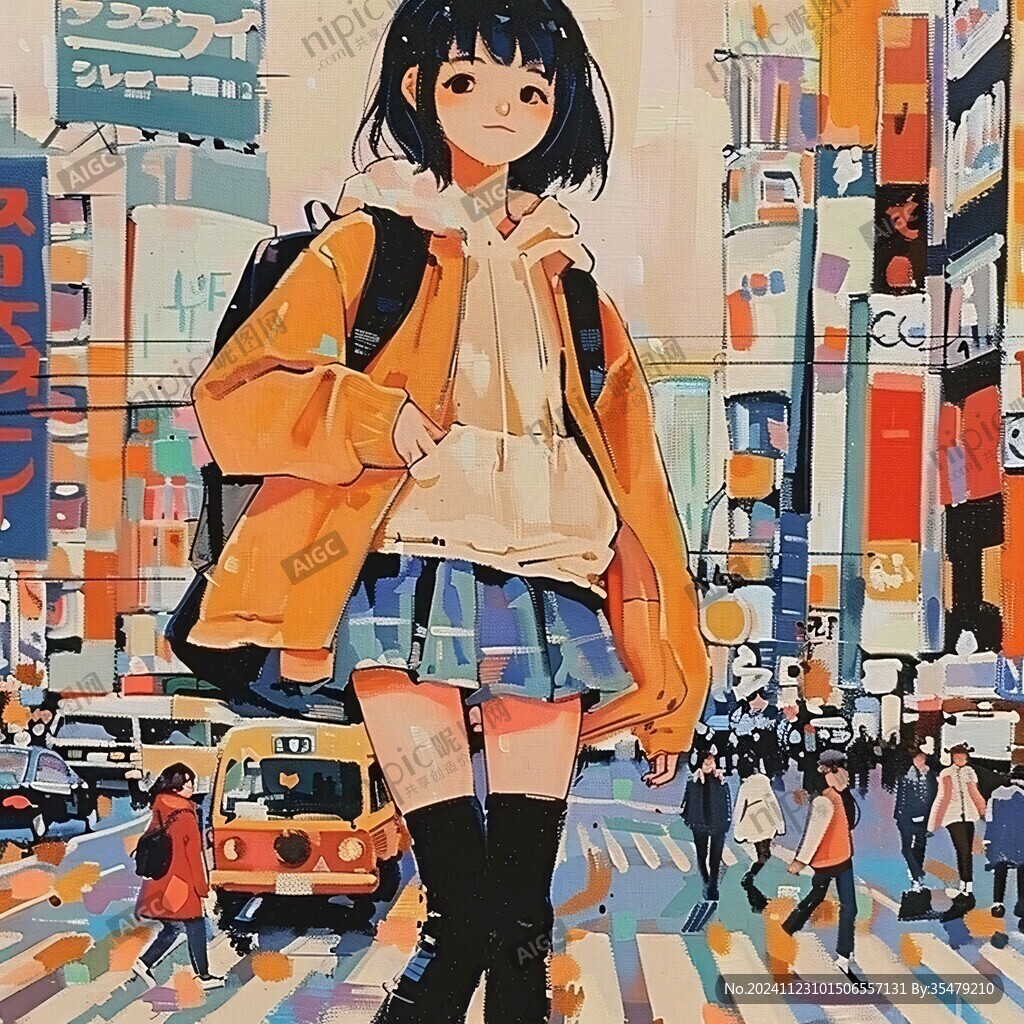 日系少女插画