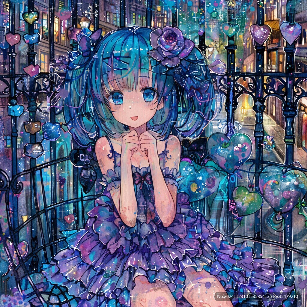 二次元梦幻插画