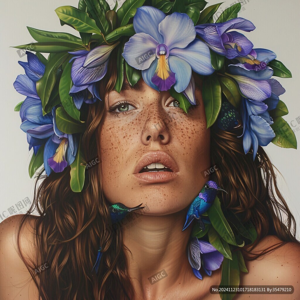 写实人物插画