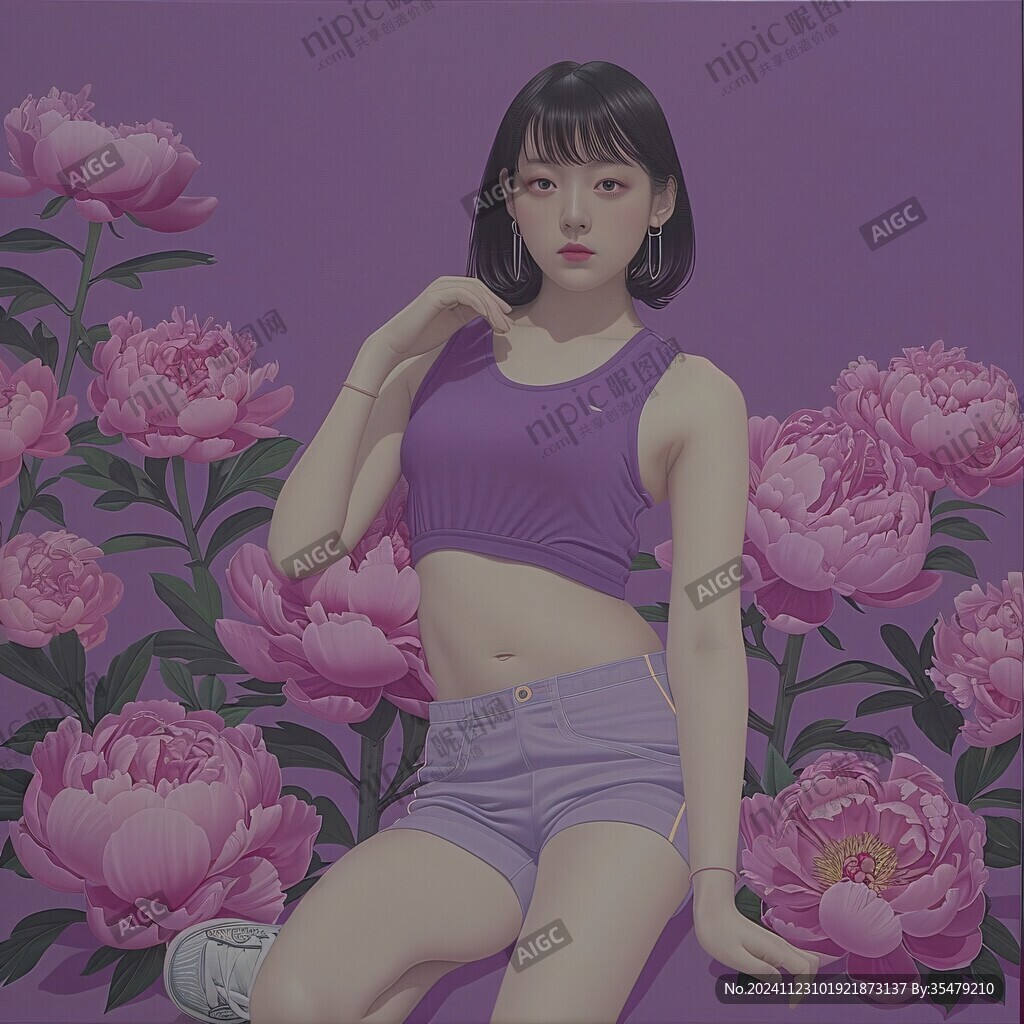 高潮风插画