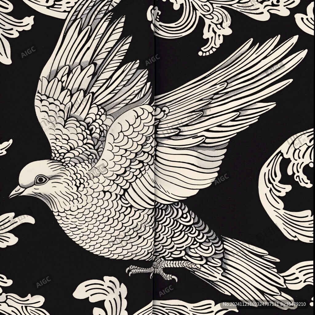凤凰包装插画