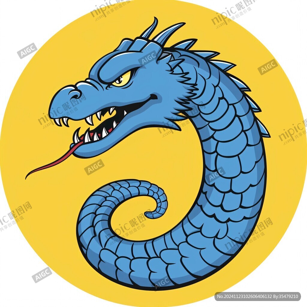 微信移动端卡通龙素材