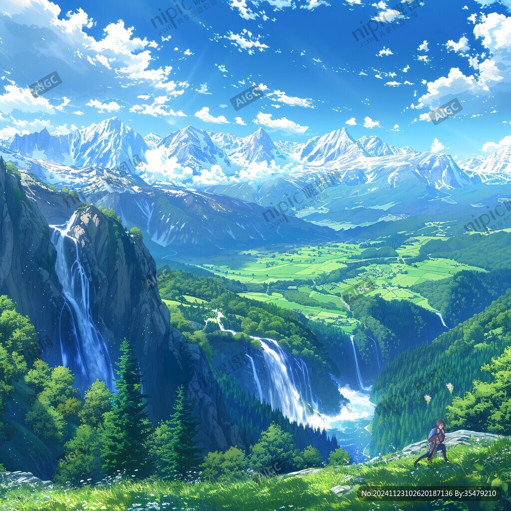 宽屏风景画