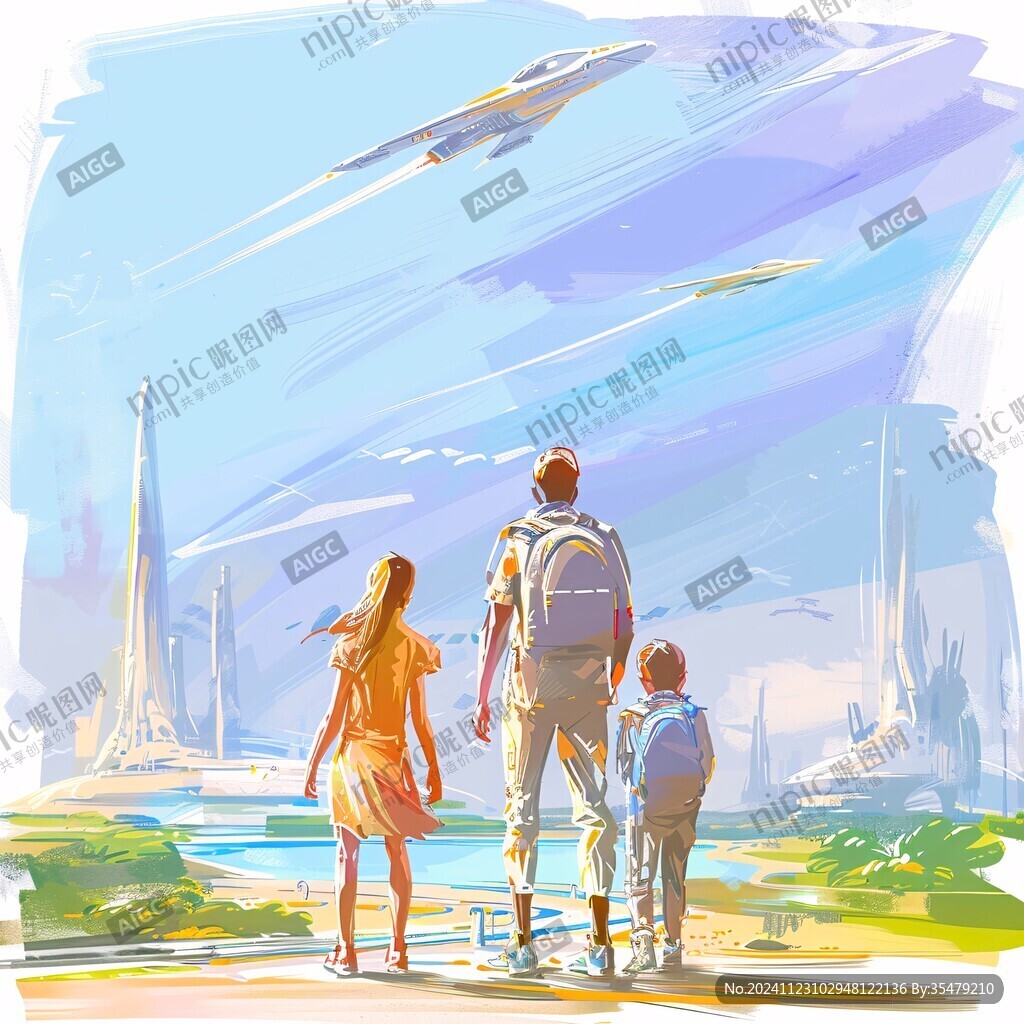 一家人旅游