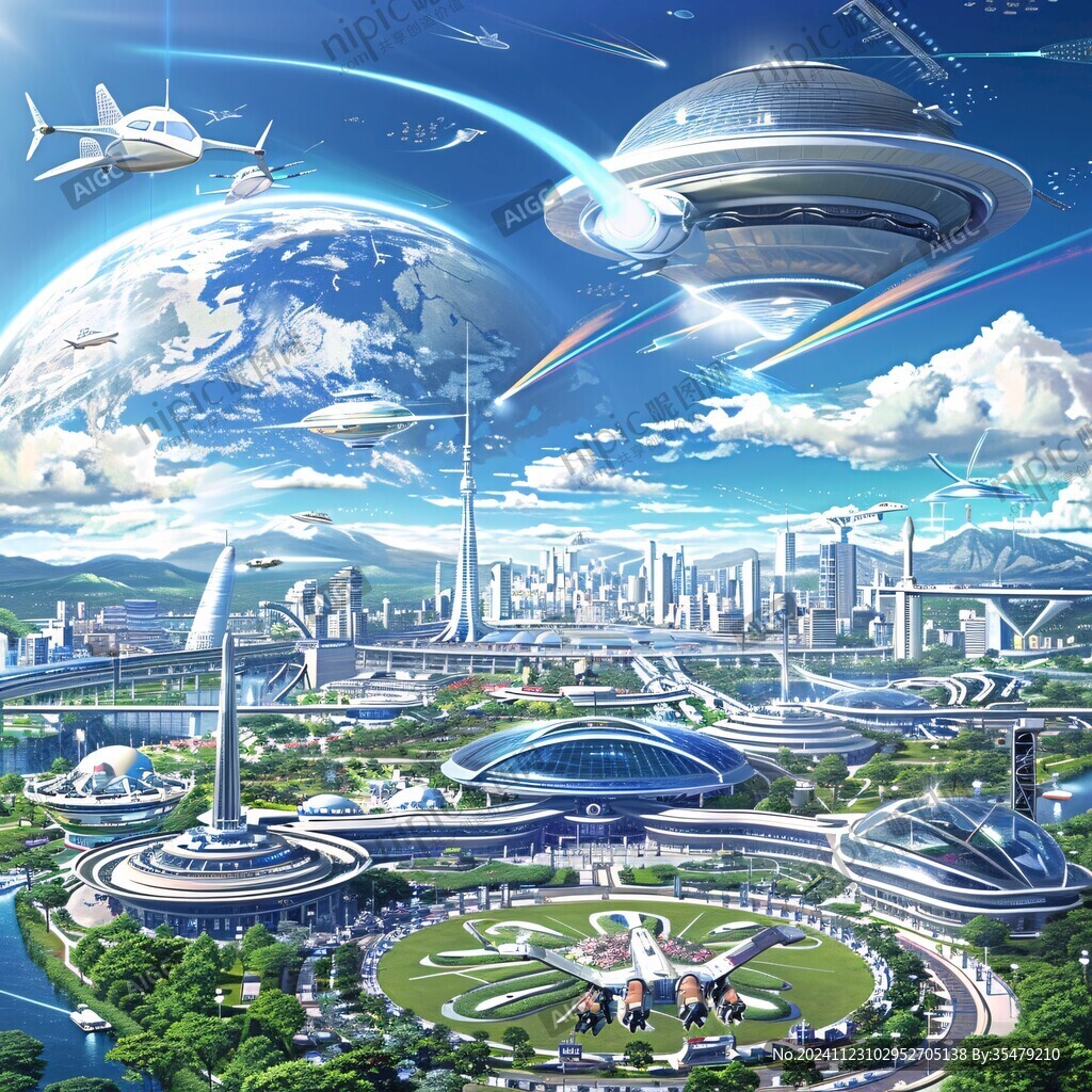 科幻题材插画