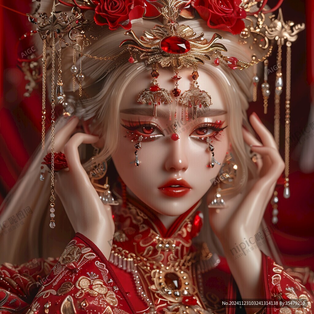 古风嫁衣美女
