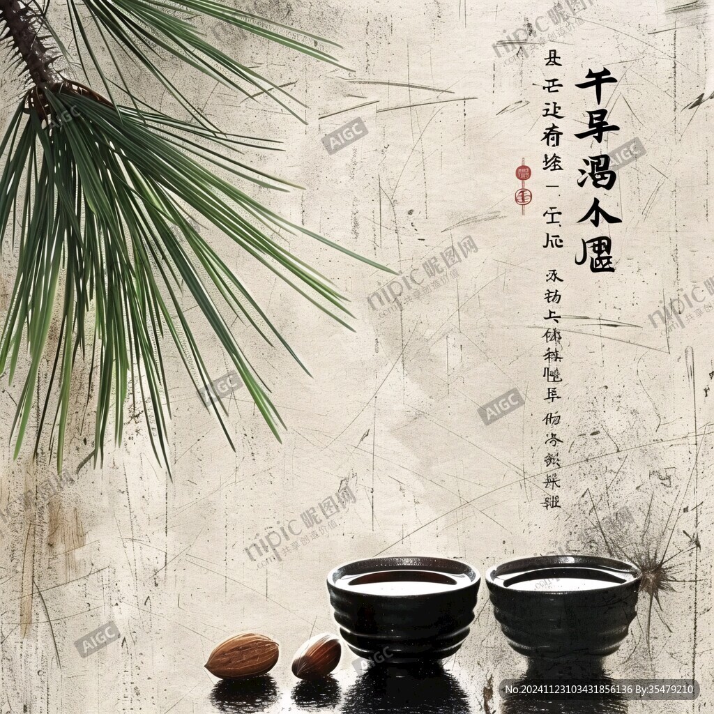 养生海报茶吧无框画