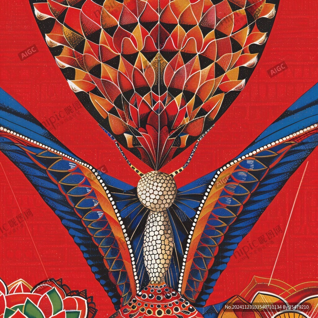 凤凰球插画