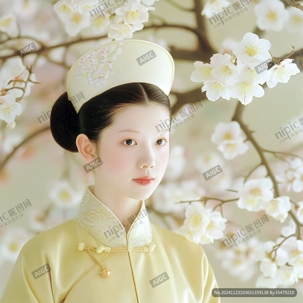 丫鬟髻少女