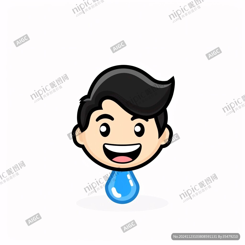 卡通男孩头像logo