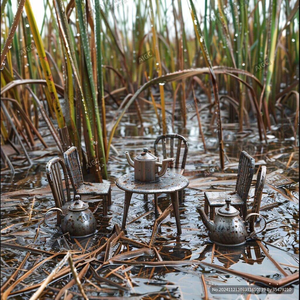 池塘工艺品