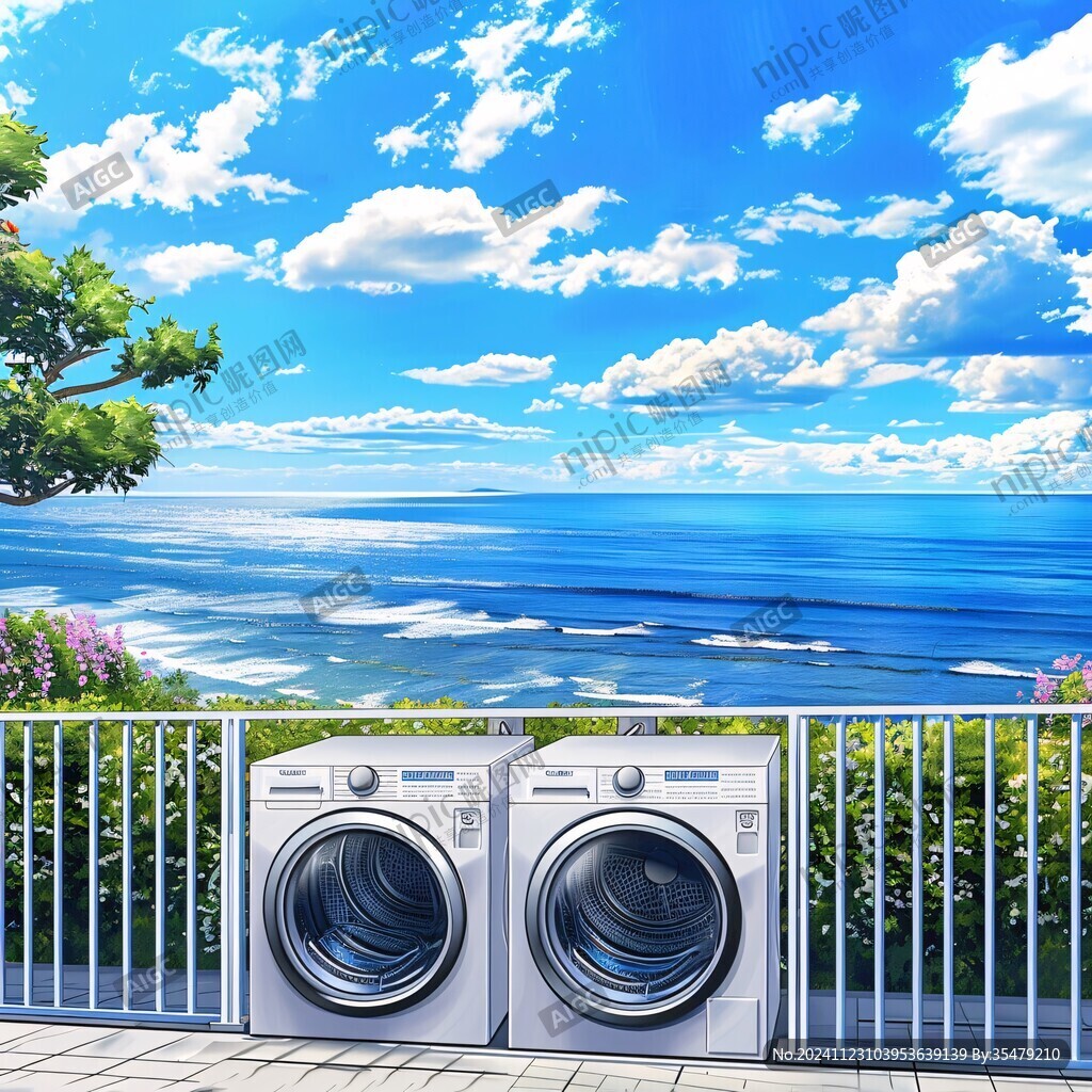 洗衣房台阶河边