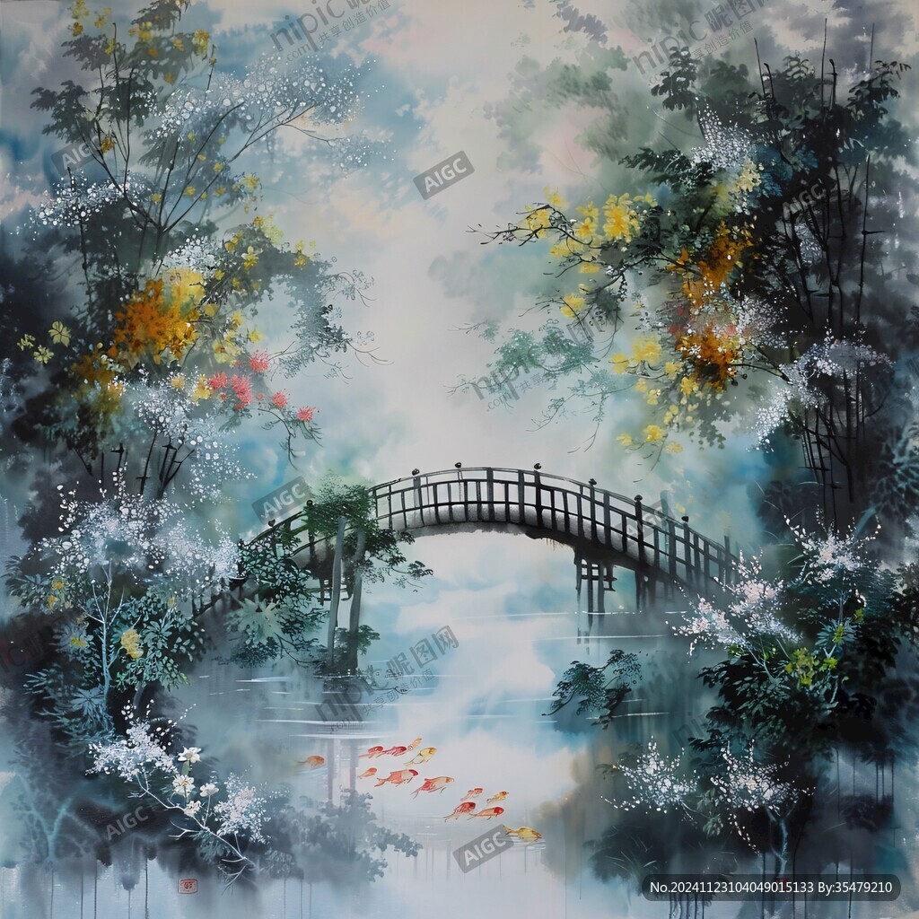 禅意艺术美景画