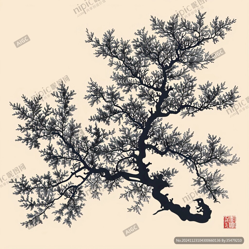 手绘天冬