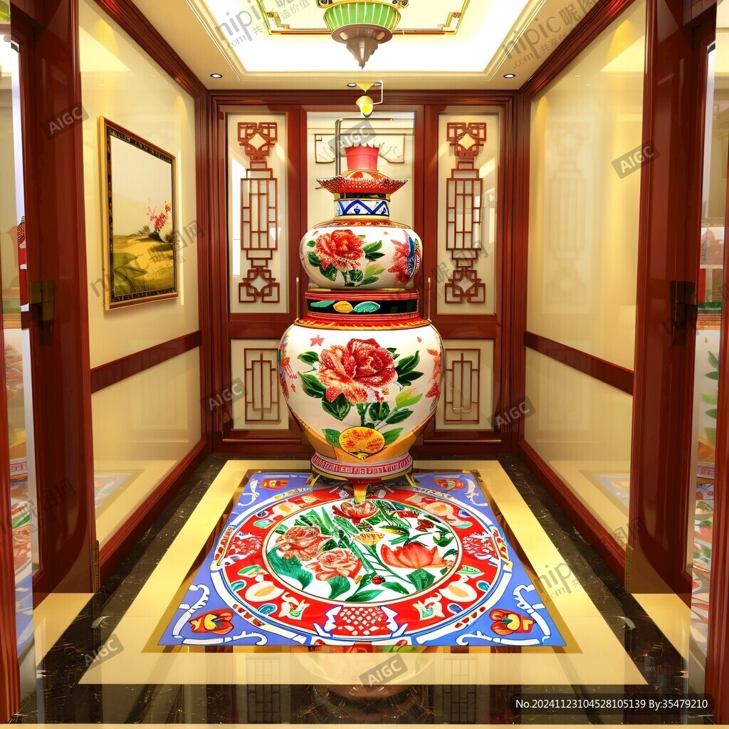 花开富贵圆台
