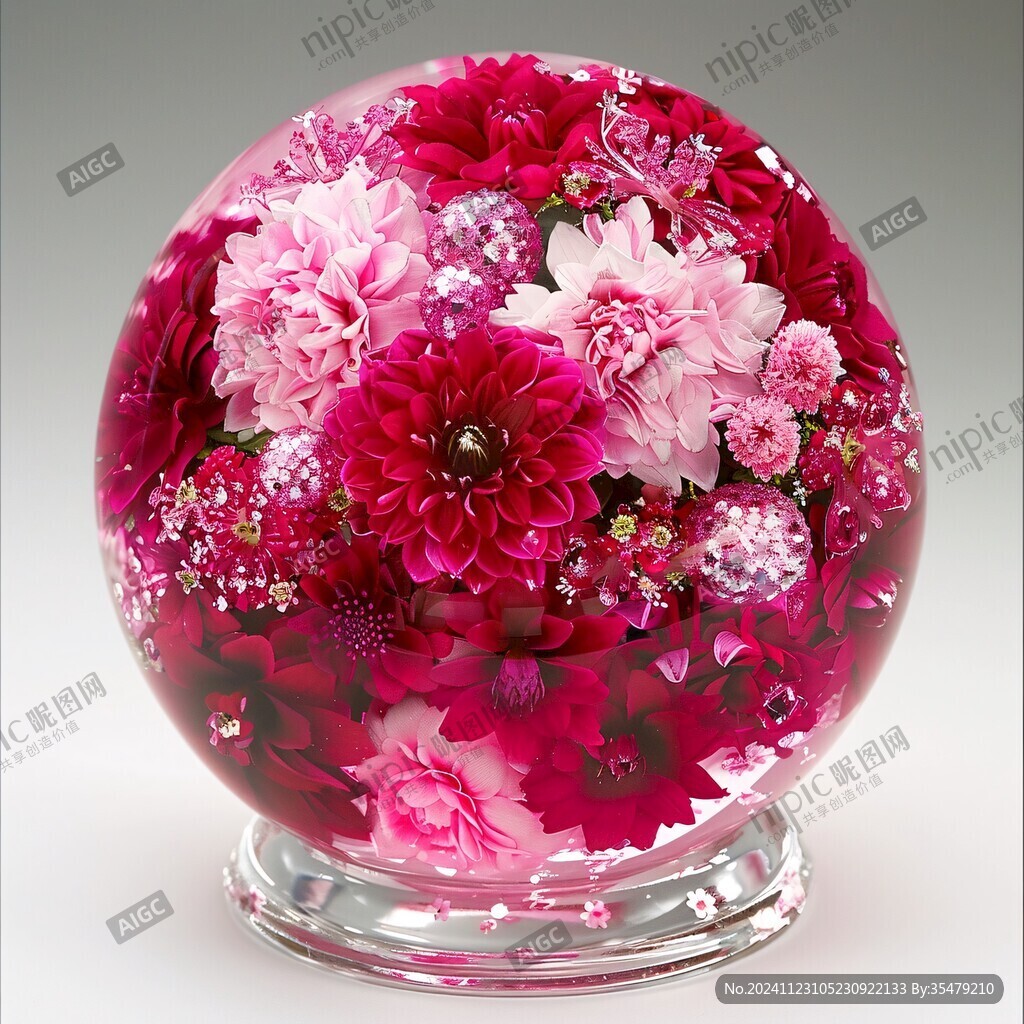 3d花球