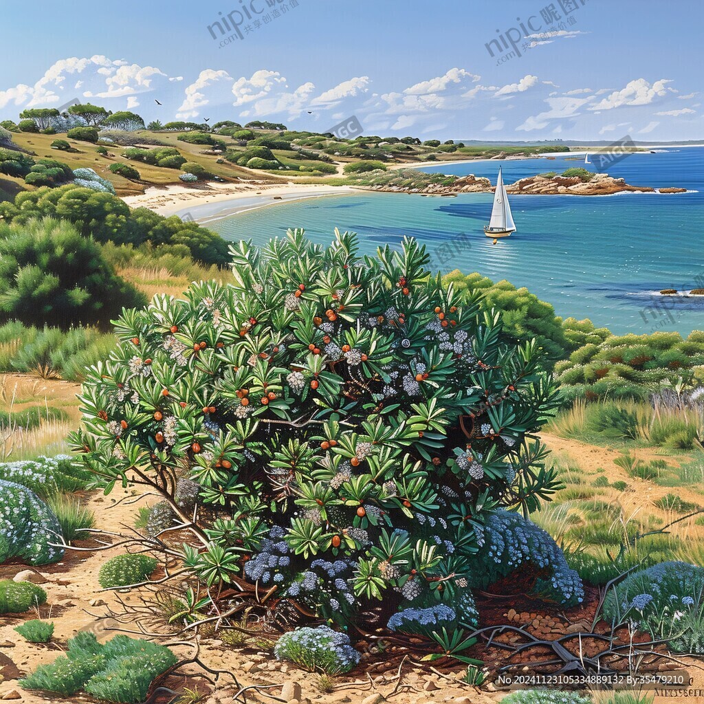 地中海风景油画