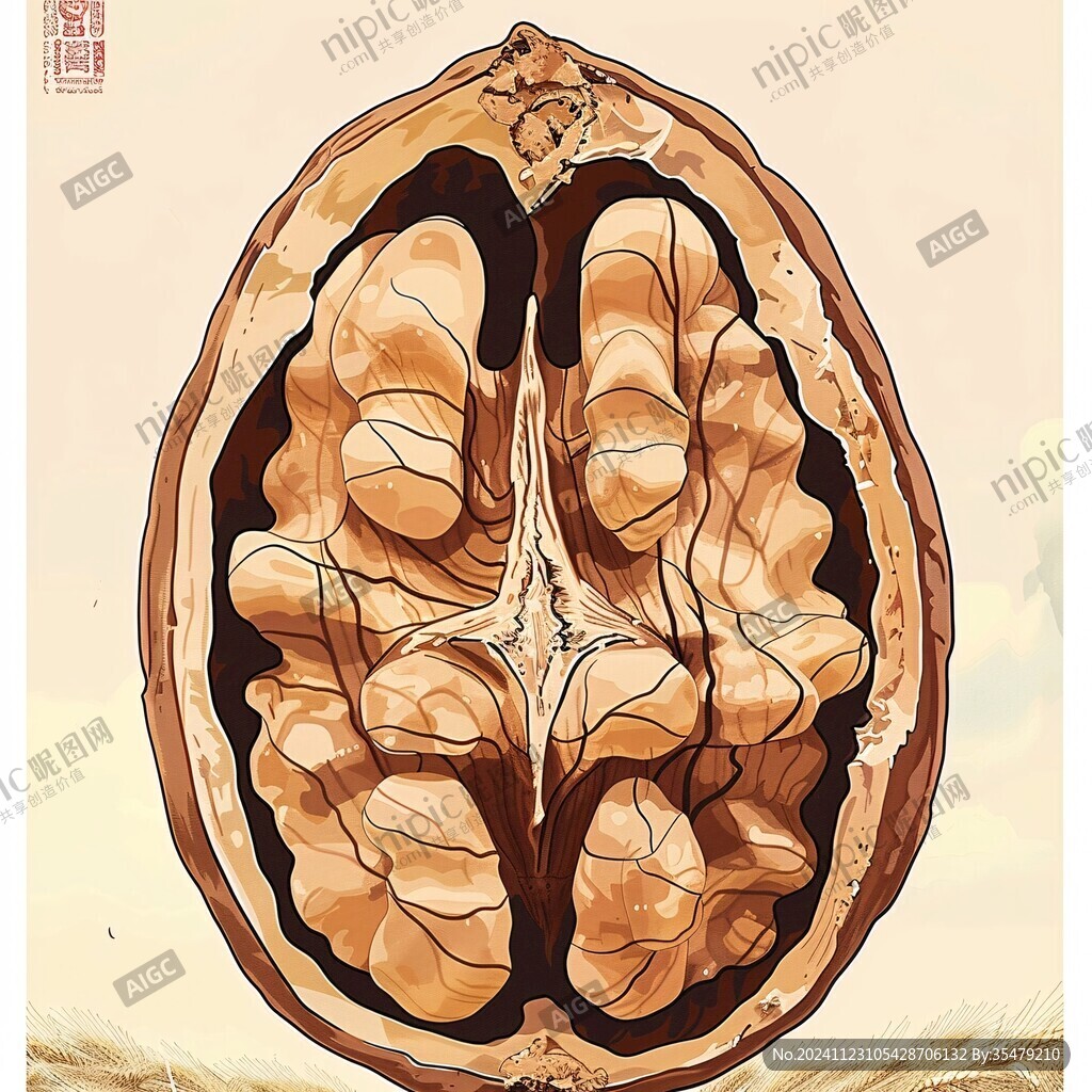 核桃插画设计