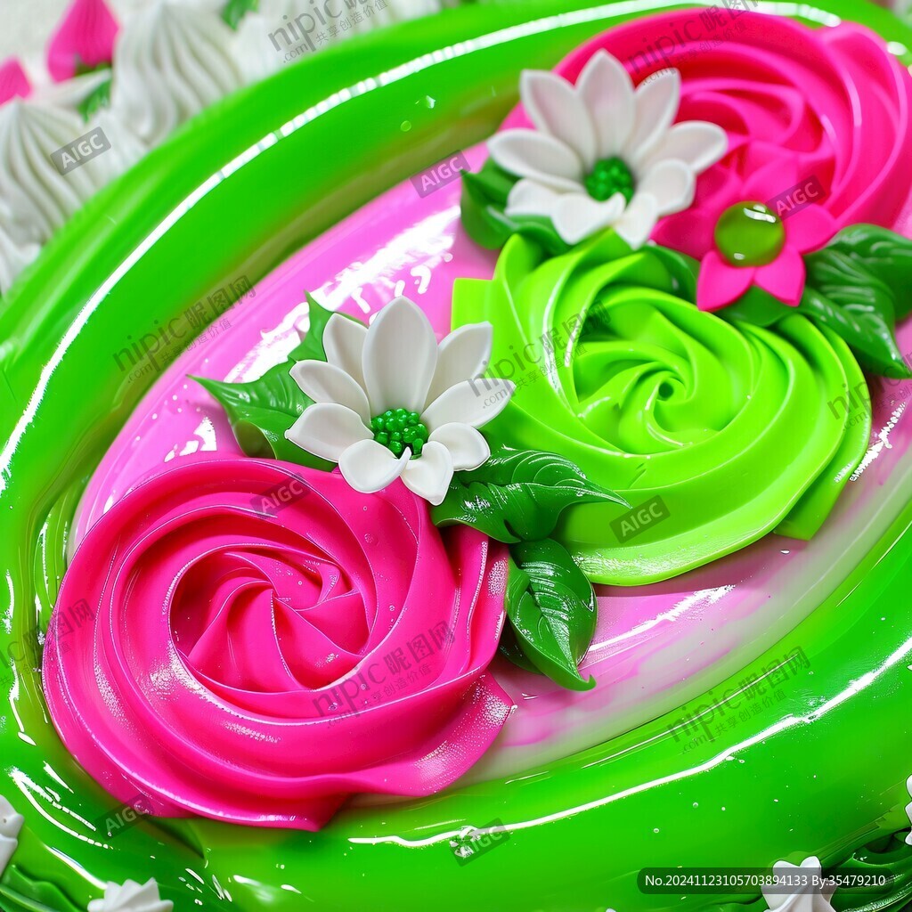 蛋糕花卉