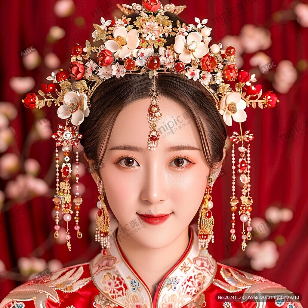 古风新娘头饰