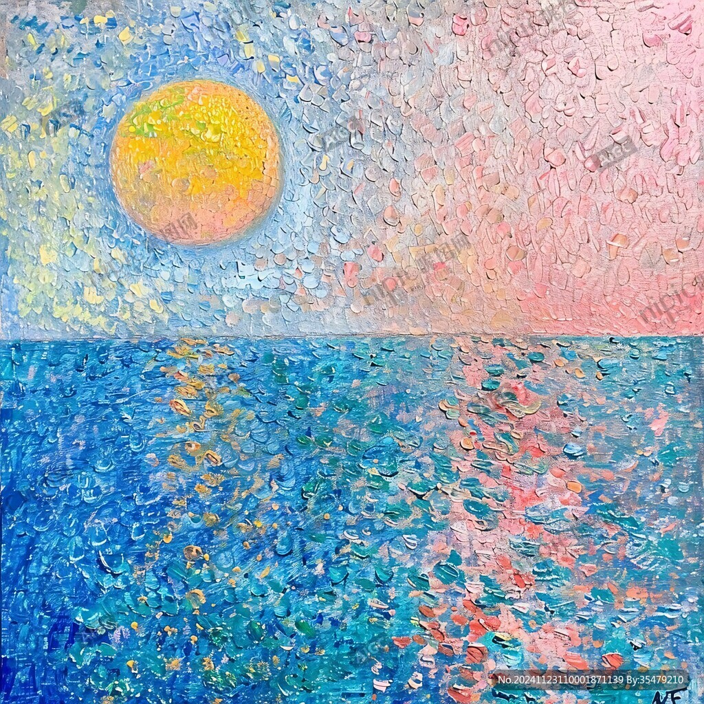 点彩派油画