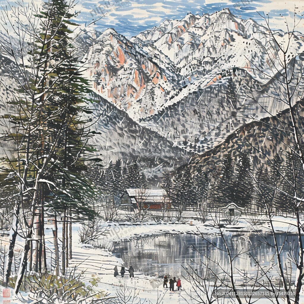 北神厨井亭雪景