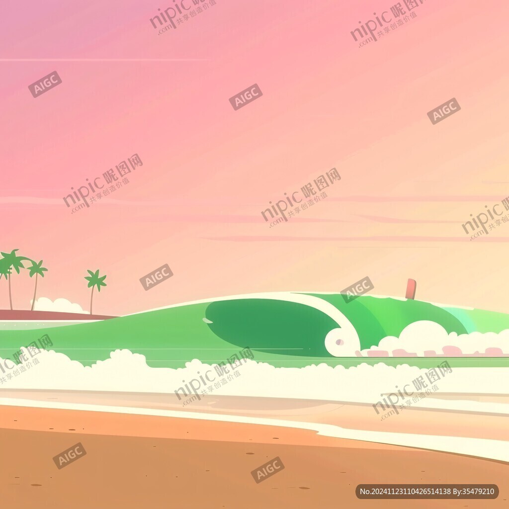 简约风景插画