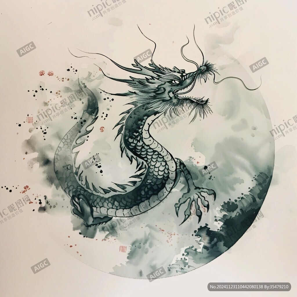 龙年水墨