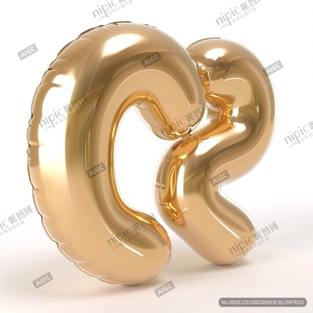 3d立体金色数字