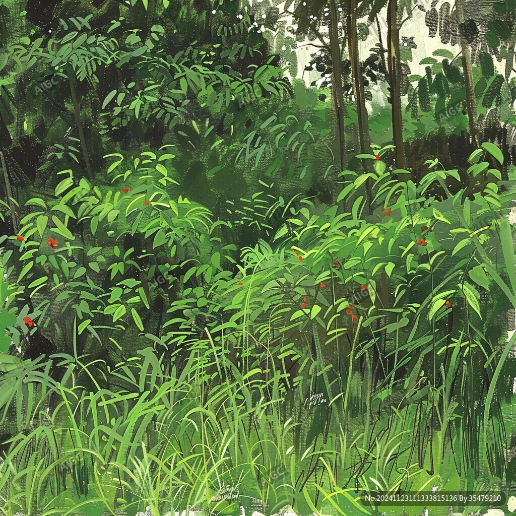 雨林插画