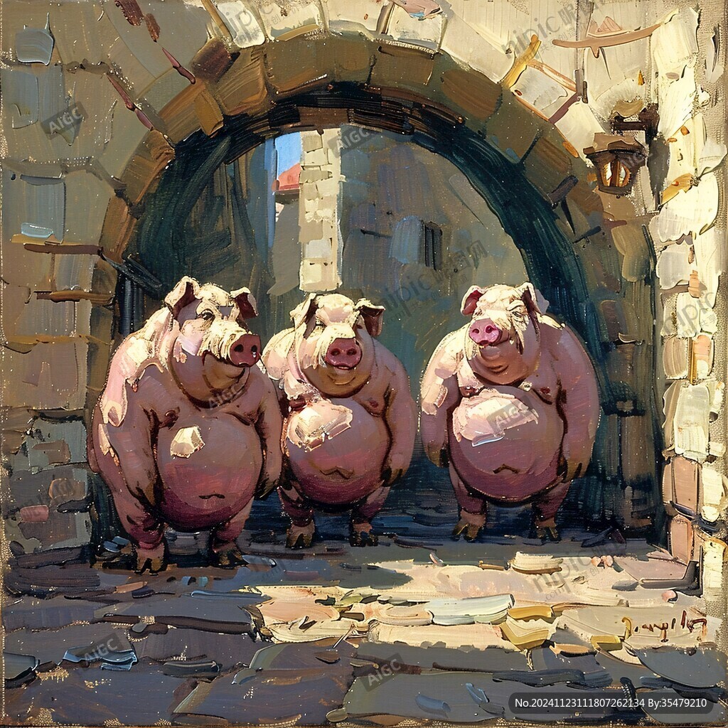 动物插画写实